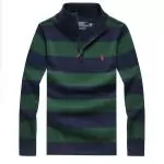 polo-ralph lauren pulls hommes 2019U chute hiver haut col 3202 rayures vertes